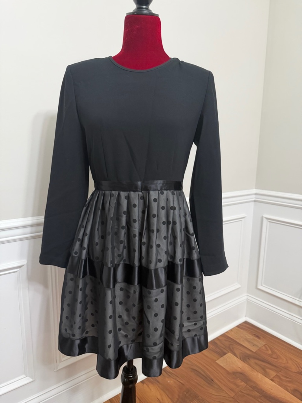 Vintage Bella Kolon Mode Polka‎ Dot Party Dress - Korean Fashion - Picture 3 of 11